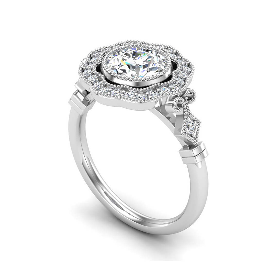 Haven Halo Engagement Ring